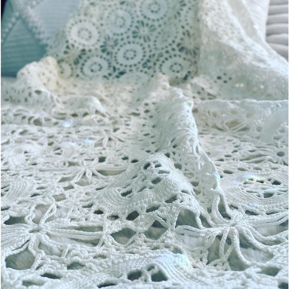 Handmade crochet piece.